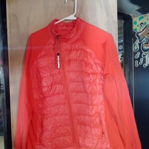 Calvin Klein Women's Bright Orange Lightw Pr Jacket